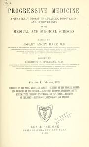 Cover of: Progressive Medicine. by 