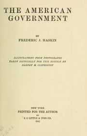 Cover of: The American government by Haskin, Frederick Jennings
