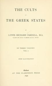 Cover of: The cults of the Greek states by Lewis Richard Farnell