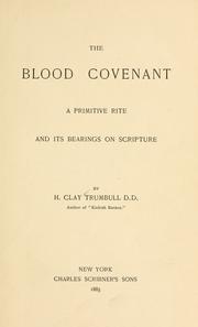 Cover of: The Blood Covenant by H. Clay Trumbull