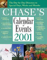 Cover of: Chase's Calendar of Events 2001 [with CD rom]