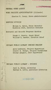 The Chicago foreign language press survey by Chicago Public Library Omnibus Project.