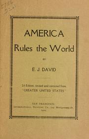 Cover of: America rules the world by Etienne Joseph David