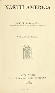Cover of: North America by Israel C. Russell