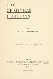 Cover of: The Christmas hirelings by Mary Elizabeth Braddon