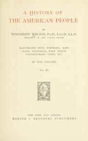 Cover of: A history of the American people by Woodrow Wilson