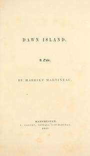 Cover of: Dawn Island by Harriet Martineau