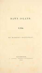 Dawn Island by Harriet Martineau