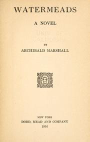 Cover of: Watermeads by Archibald Marshall