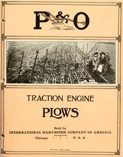 Cover of: P&O traction engine plows: sold by International Harvester Company of America.