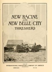 Cover of: New Racine and New Belle City threshers.