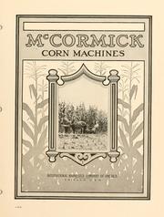 Cover of: McCormick corn machines