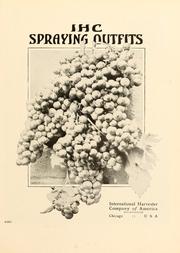 Cover of: IHC spraying outfits.