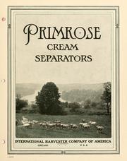 Cover of: Primrose cream separators. by International Harvester Company of America.