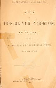 Annexation of Dominica by Oliver P. Morton