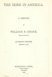 Cover of: The Irish in America. by William Russell Grace
