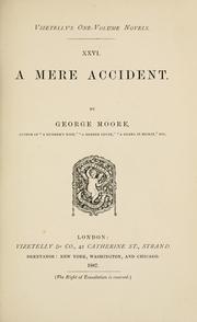 Cover of: A mere accident.