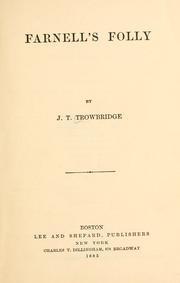 Cover of: Farnell's folly