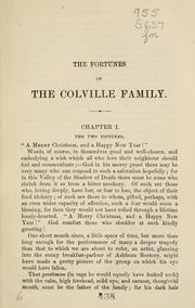 Cover of: The fortunes of the Colville family; or, A cloud with its silver lining by Frank E. Smedley