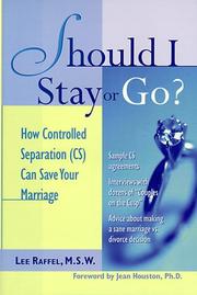 Cover of: Should I stay or go?