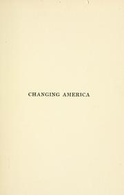 Cover of: Changing America: studies in contemporary society