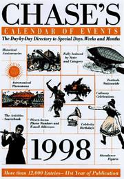 Cover of: Chase's Calendar of Events, 1998