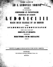 Cover of: Lud. Langii de Sophoclis Electrae stasimo secundo commentatio