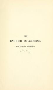 Cover of: The middle colonies