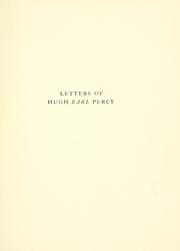 Letters of Hugh, Earl Percy, from Boston and New York, 1774-1776 by Northumberland, Hugh Percy Duke of