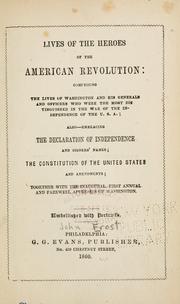 Cover of: Lives of the heroes of the American Revolution by Frost, John