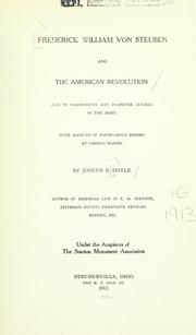 Cover of: Frederick William von Steuben and the American Revolution: aide to Washington and inspector general of the Army.