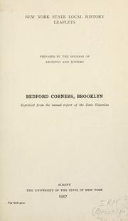 Bedford Corners, Brooklyn by University of the State of New York. Division of Archives and History.