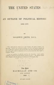 Cover of: The United States by Goldwin Smith