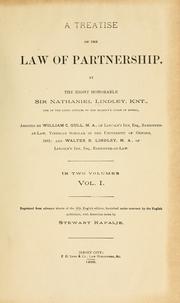 A treatise on the law of partnership by Lindley, Nathaniel Lindley Baron