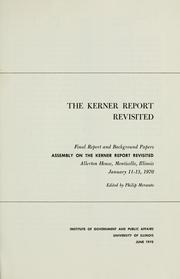 Cover of: The Kerner report revisited by Assembly on the Kerner Report Revisited (1970 Allerton House)