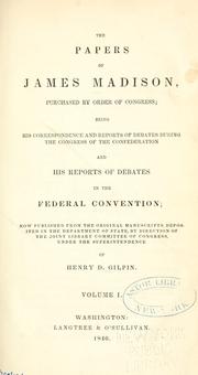 Cover of: The papers of James Madison by James Madison