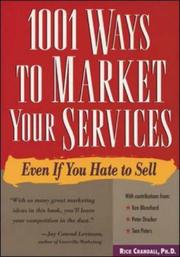 Cover of: 1001 ways to market your services by Rick Crandall
