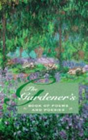 Cover of: The gardener's book of poems and poesies