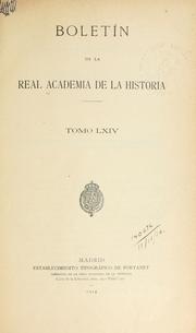 Cover of: Boletín - Real Academia de la Historia.