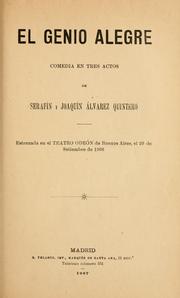 Cover of: El genio alegre by Serafín Álvarez Quintero