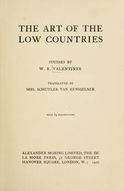 Cover of: The art of the Low Countries: studies