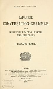 Cover of: Japanese conversation-grammar