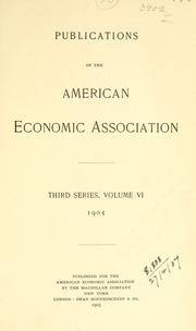 Cover of: Publications. | American Economic Association