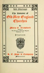 Cover of: romance of old New England churches