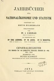 Jahrbücher für Nationalökonomie und Statistik by Bruno Hildebrand