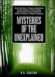 Cover of: Mysteries of the unexplained by H. G. Carlson