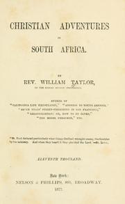 Cover of: Christian adventures in South Africa