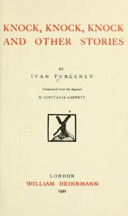 Short stories by Ivan Sergeevich Turgenev