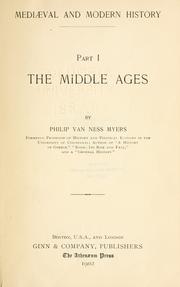 Cover of: Mediæval and modern history