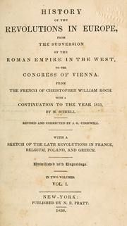 Tableau des révolutions de l'Europe by Koch, Chr. de